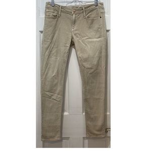 Earnest Sewn Harlan 7/8 Cigarette Leg Wheat Color Jeans Size 27 or 28 (30x29)
